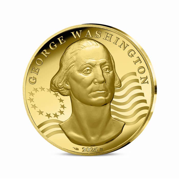2025年 ジョージ・ワシントン胸像 500ユーロ 5オンス プルーフ金貨