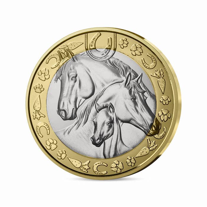 フランスの愛される動物:馬 5ユーロ白銅貨 2025年
