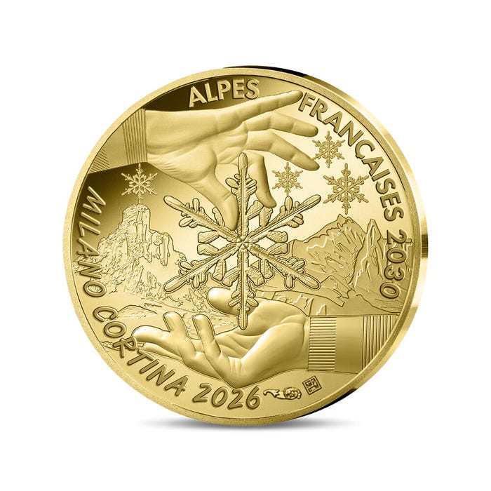 冬季オリンピック引継記念 2026年 20ユーロ金貨 プルーフ