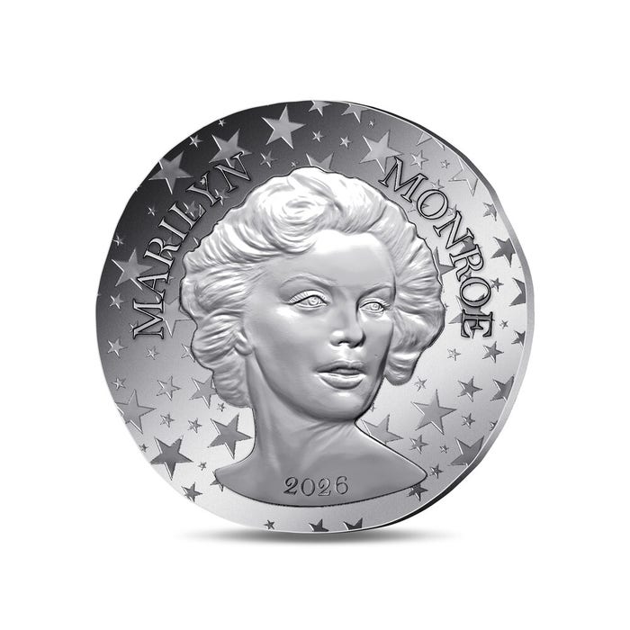 Marilyn Monroe 10€ Silver Coin Historic Quality Yeardate 2026