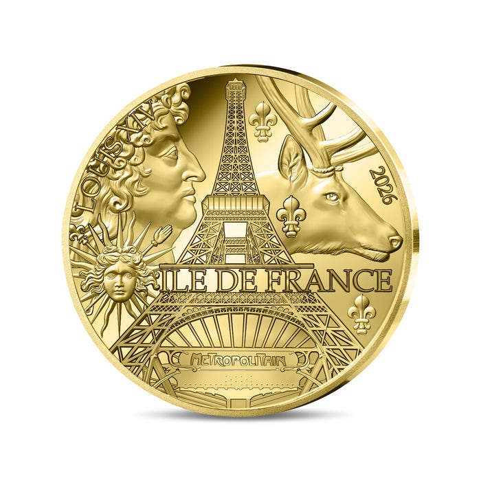 2026年 フランス地方コレクション イル＝ド＝フランス 5ユーロ金貨 プルーフ