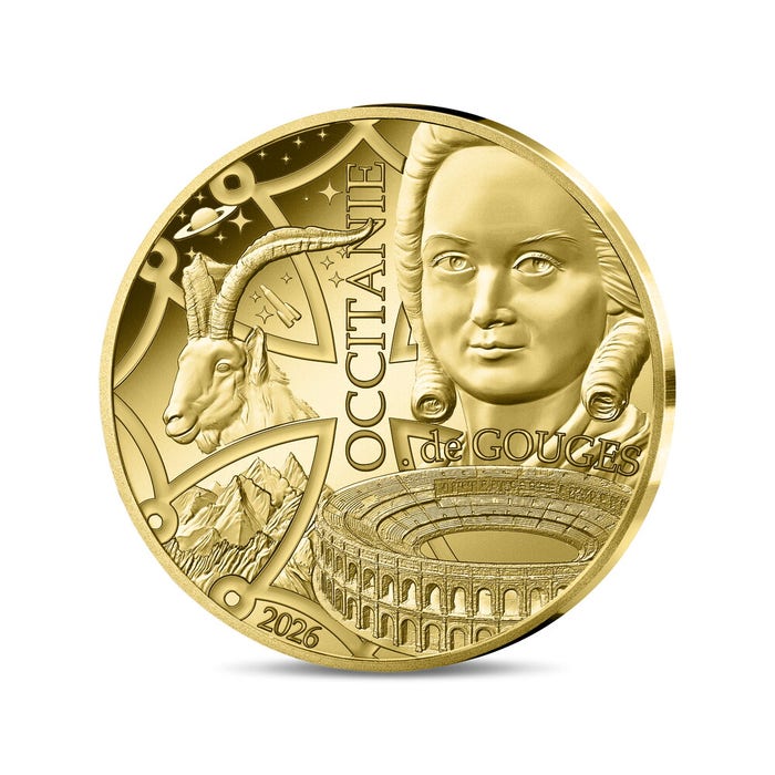 2026年 フランス地域圏コレクション オクシタニー 5ユーロプルーフ金貨