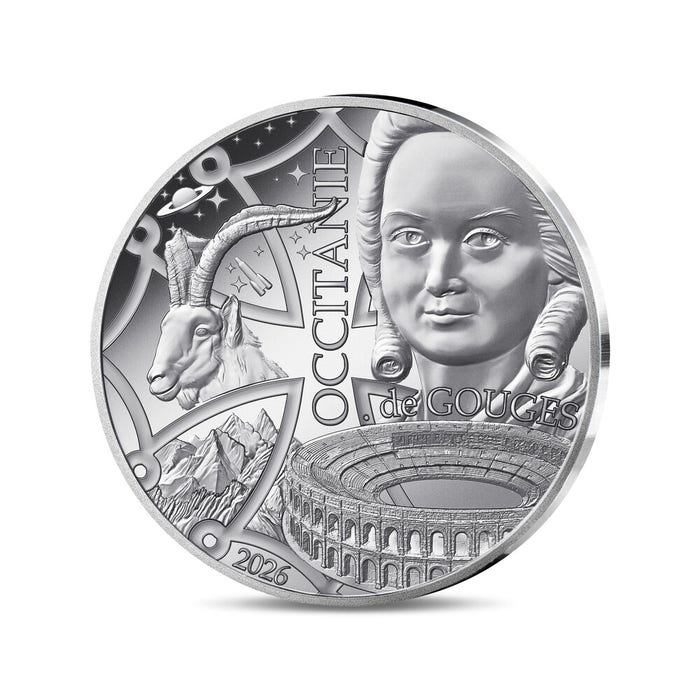 2026年 フランス地域圏 オクシタニー 5ユーロ銀貨 プルーフ