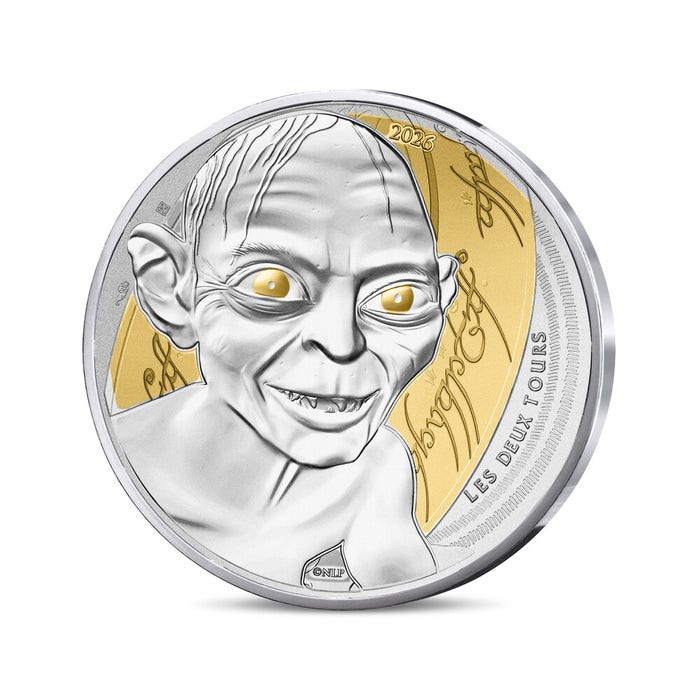 ロード・オブ・ザ・リング公開25周年記念 ゴラム 10ユーロ銀貨 2026年