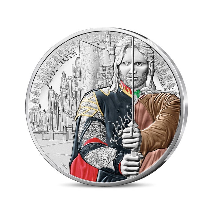 2026年 ロード・オブ・ザ・リング アラゴルンとミナス・ティリス 50ユーロ銀貨