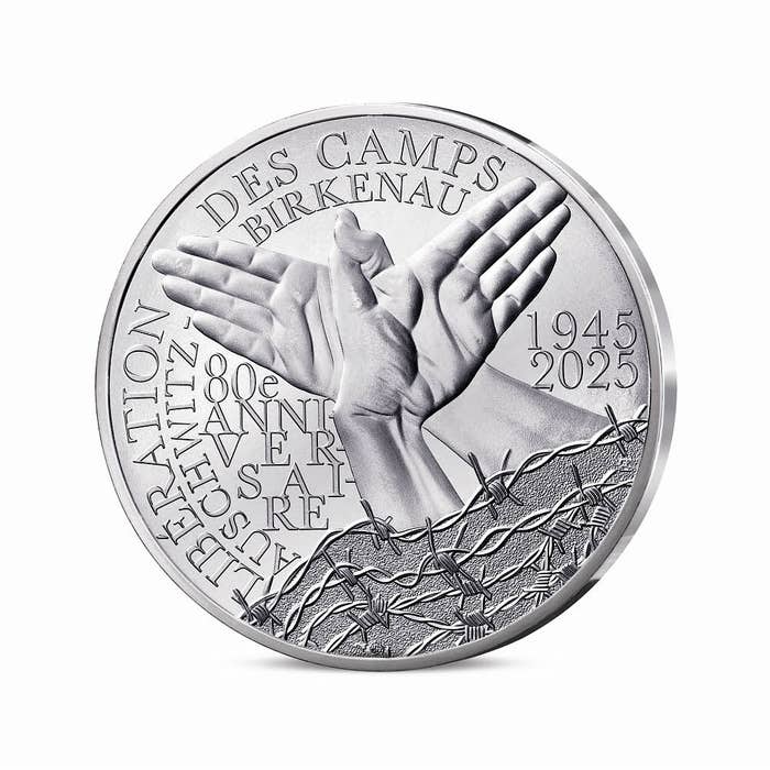 アウシュヴィッツ=ビルケナウ収容所解放80周年 10ユーロ銀貨 2025年