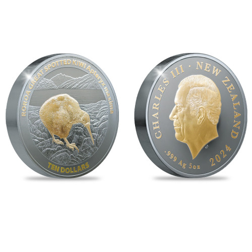 2024年 キーウィ 5オンス プルーフ銀貨
