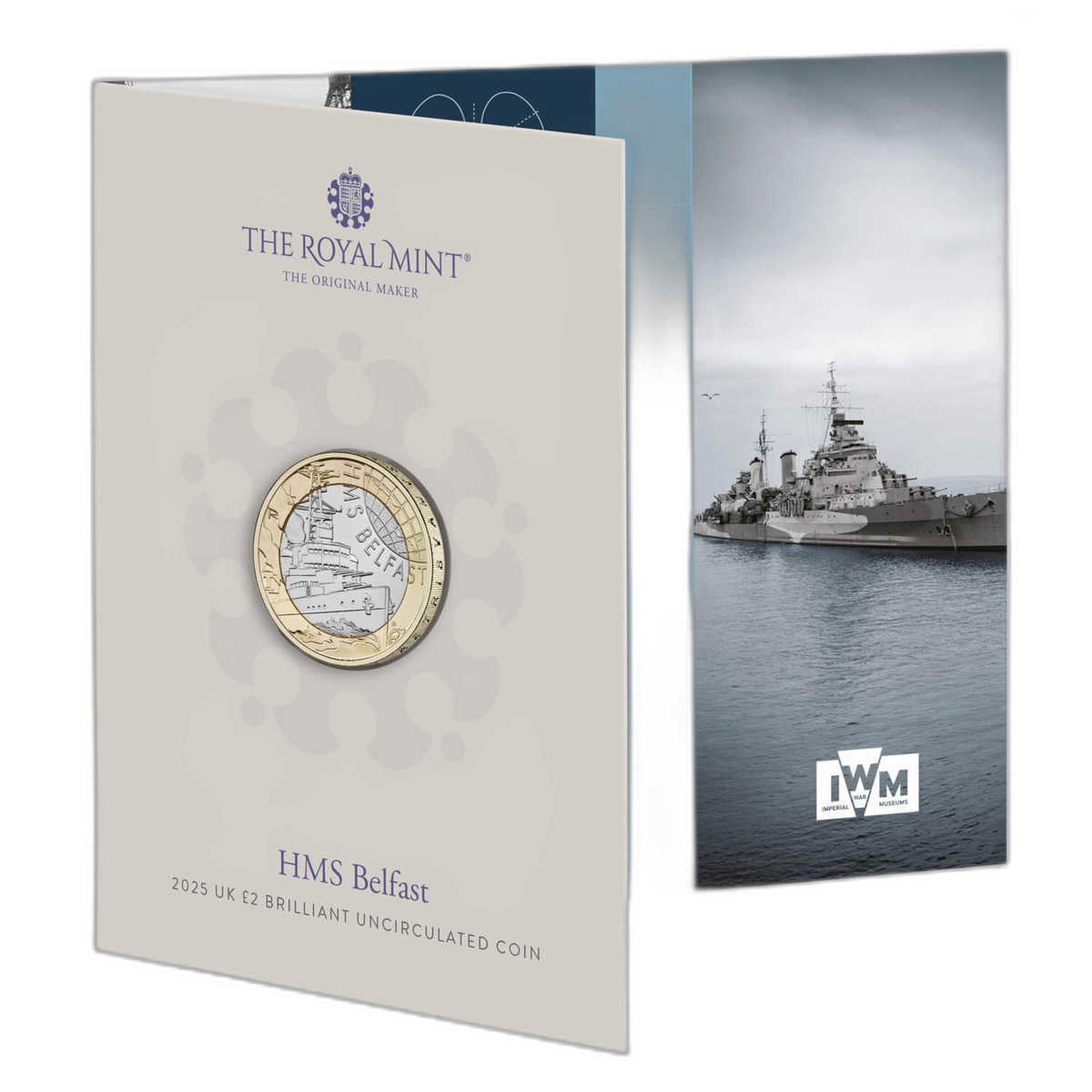 HMS ベルファスト記念 2025年 英国 2ポンド ブリリアント・アンサーキュレイテッド貨