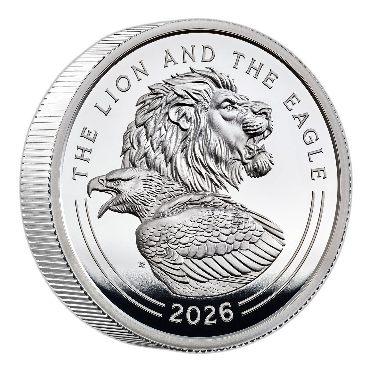 ライオンと鷲 2026年 英国 2オンス プルーフ銀貨