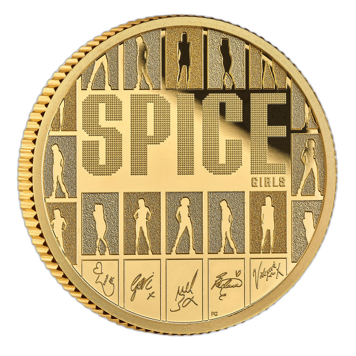 スパイス・ガールズ デビュー30周年記念 2026年 英国 1/4オンス プルーフ金貨