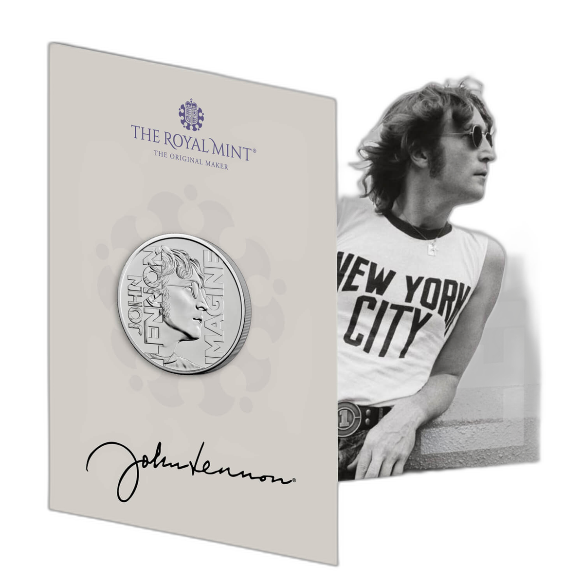 ジョン・レノン生誕85周年記念 2025年英国5ポンド白銅貨