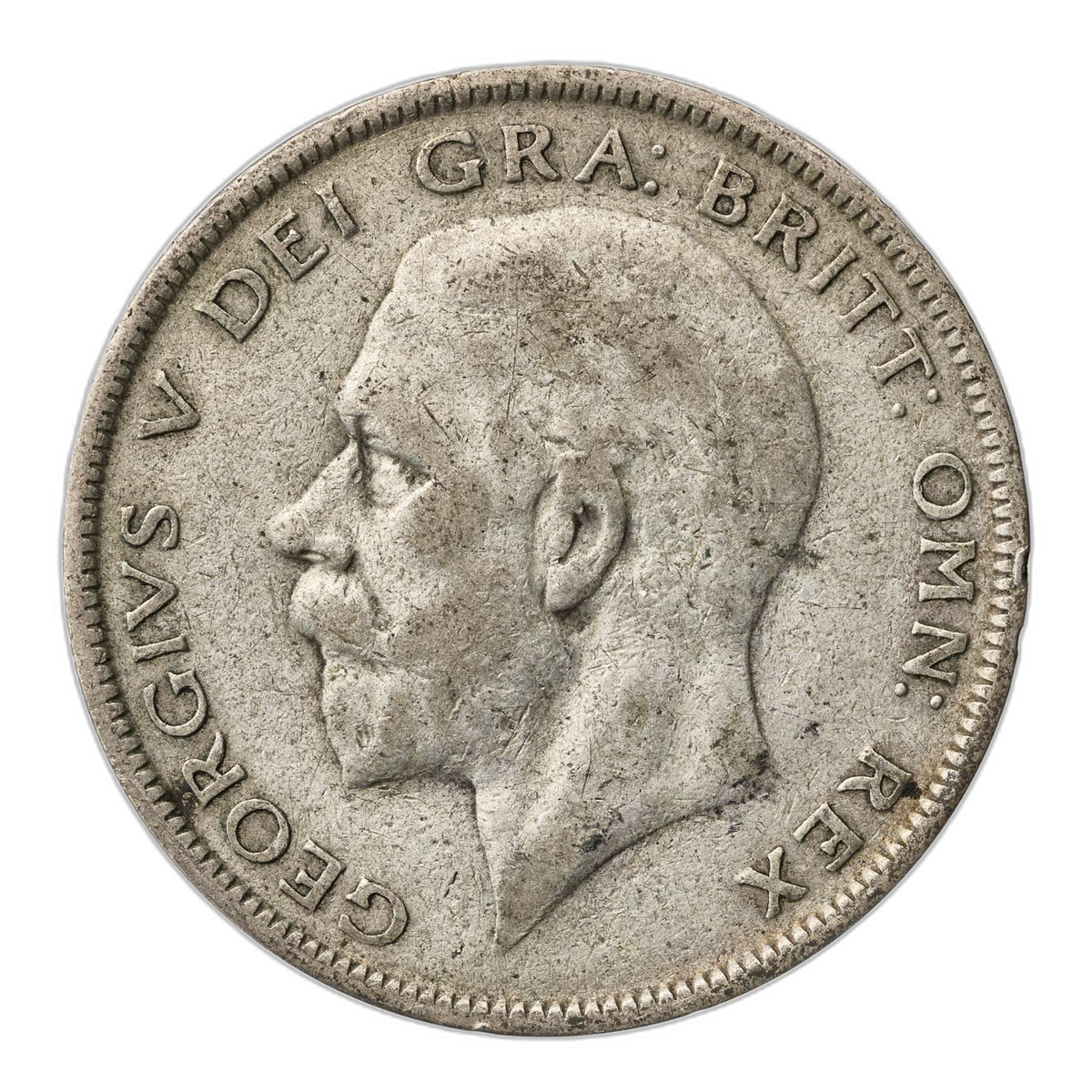近代英国の成立 ジョージ5世 ハーフクラウン銀貨