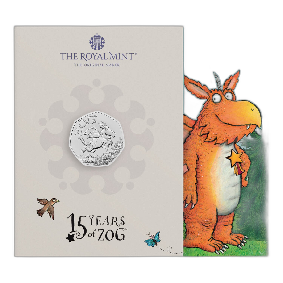 ゾグ 原作出版15周年記念 2025年 英国 50ペンス BU貨