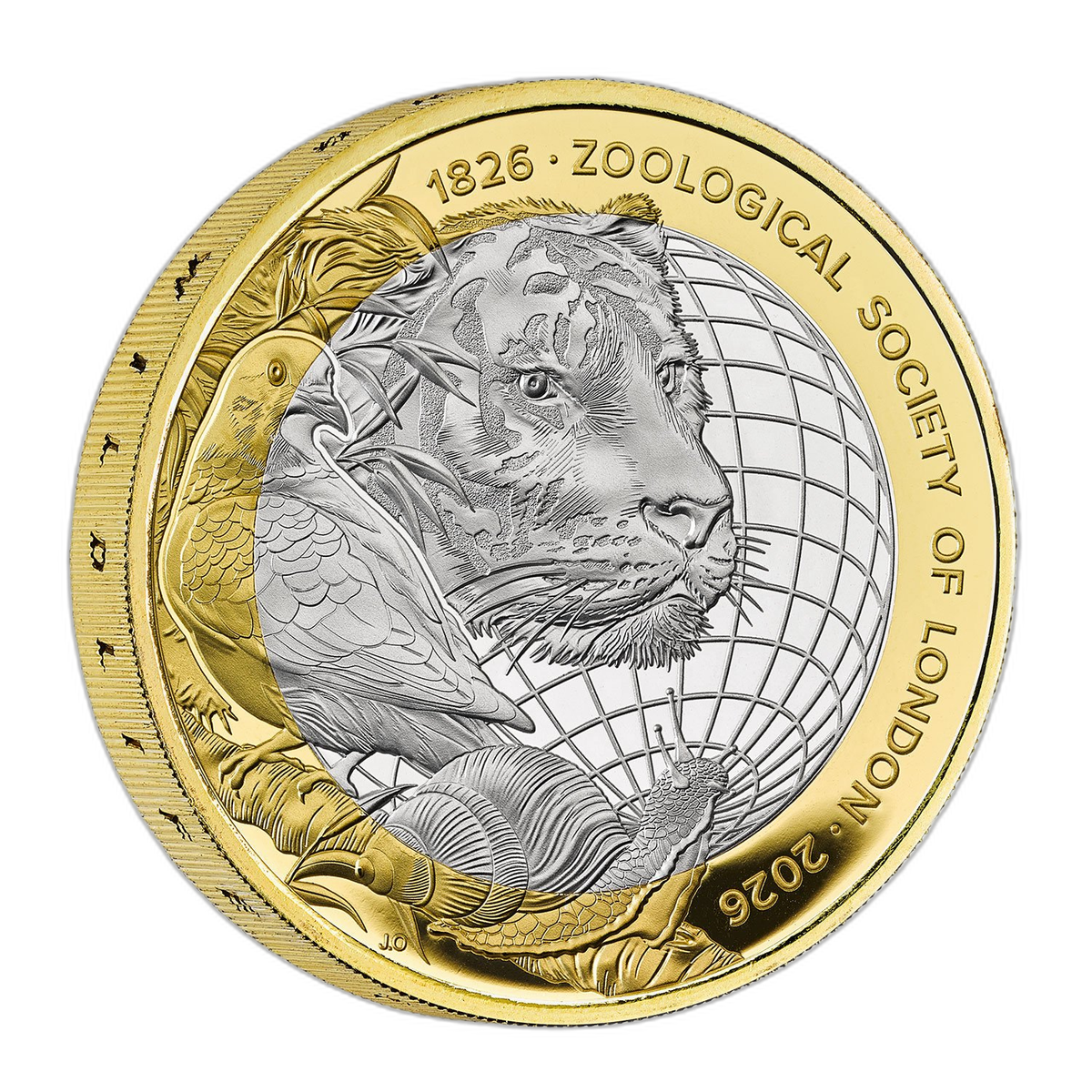 ロンドン動物学会創立200周年記念 2026年 英国 2ポンド ピエフォー銀貨