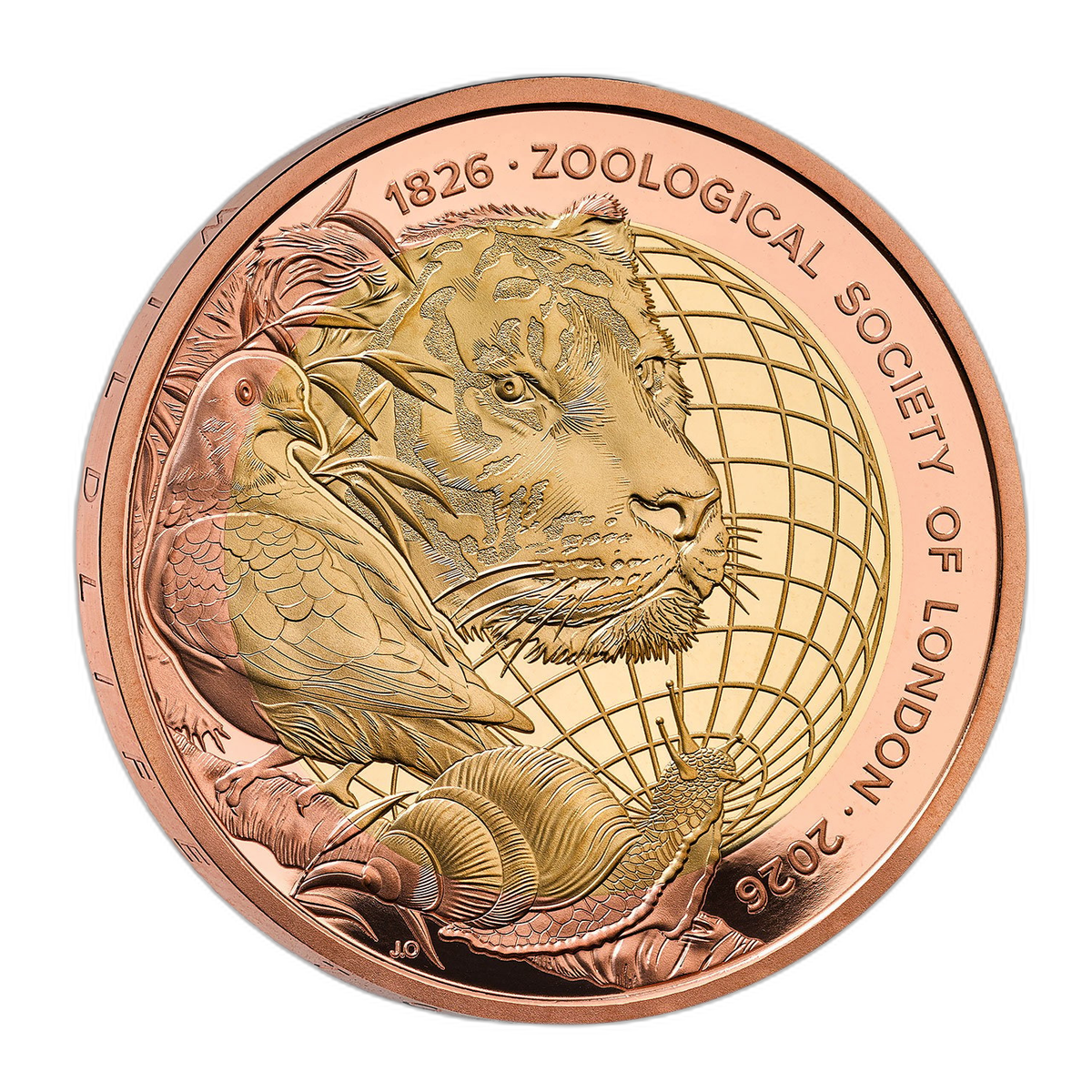 ロンドン動物学会創立200周年記念 2026年 英国2ポンド金貨 プルーフ