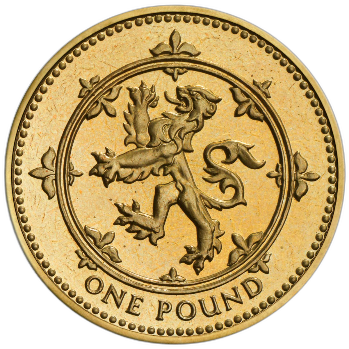 1994年 エリザベス2世 スコットランド ライオン・ランパント 1ポンド硬貨