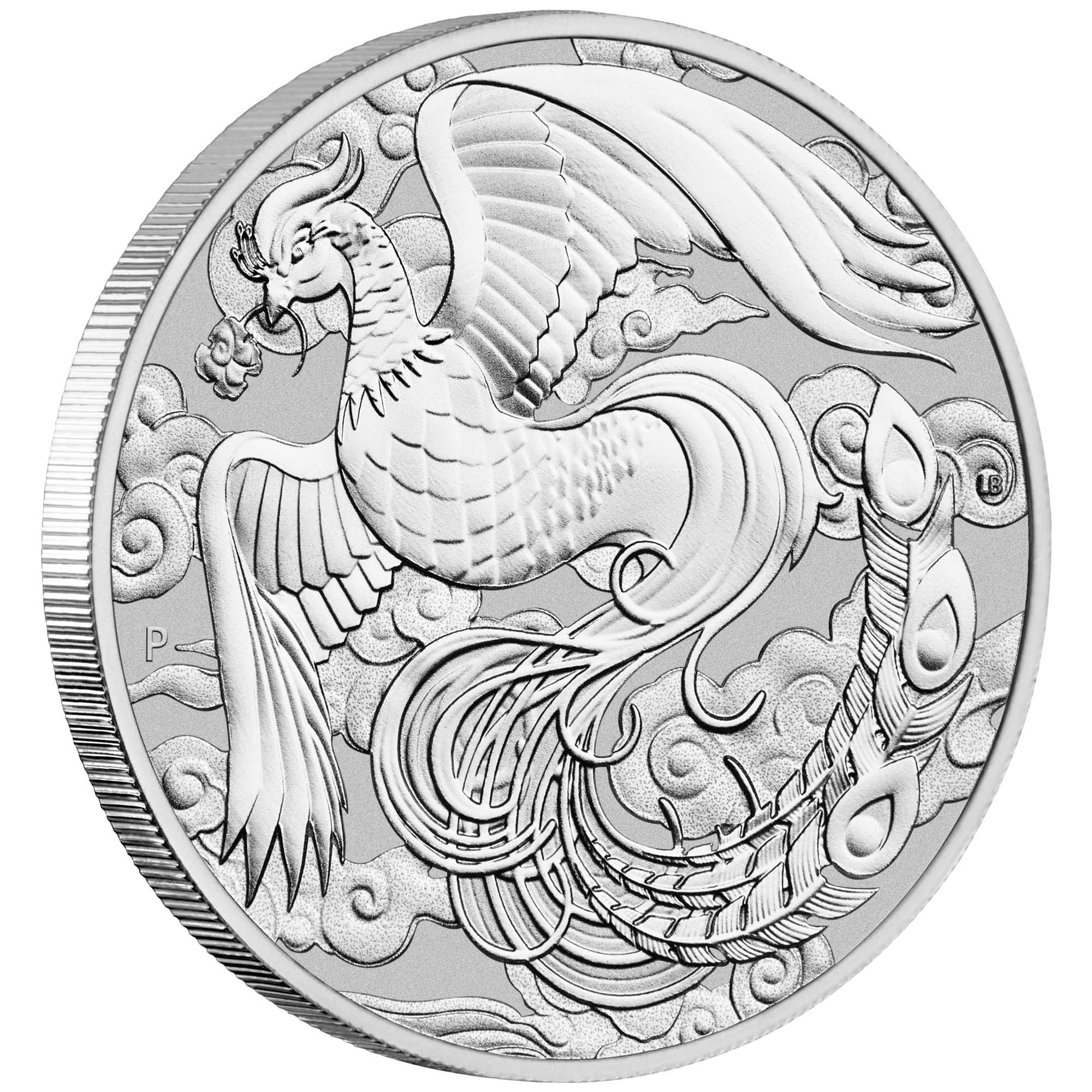 中国神話・伝説 鳳凰 2023 1オンス プラチナ リバースプルーフ硬貨