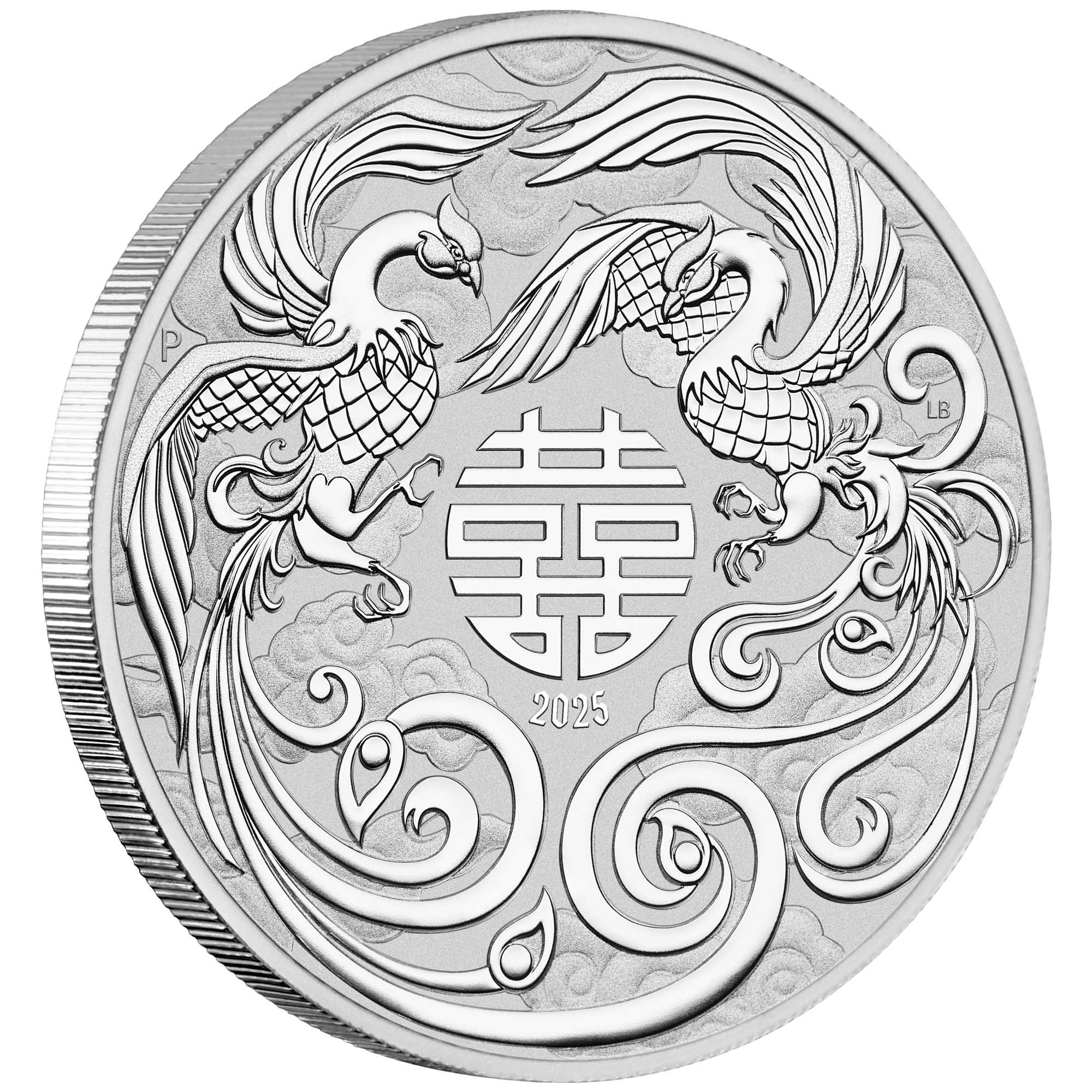Chinese Myths and Legends Double Phoenix 2025 1oz Silver Bullion Coin