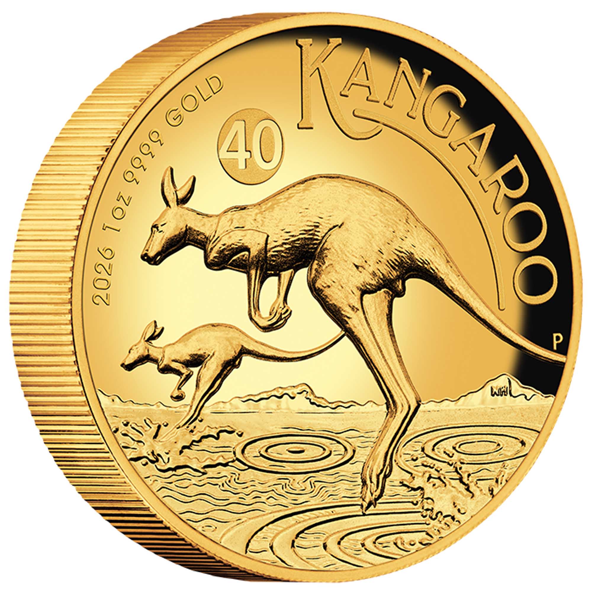 2026年 オーストラリア カンガルー 1オンス金貨 ハイリリーフ プルーフ