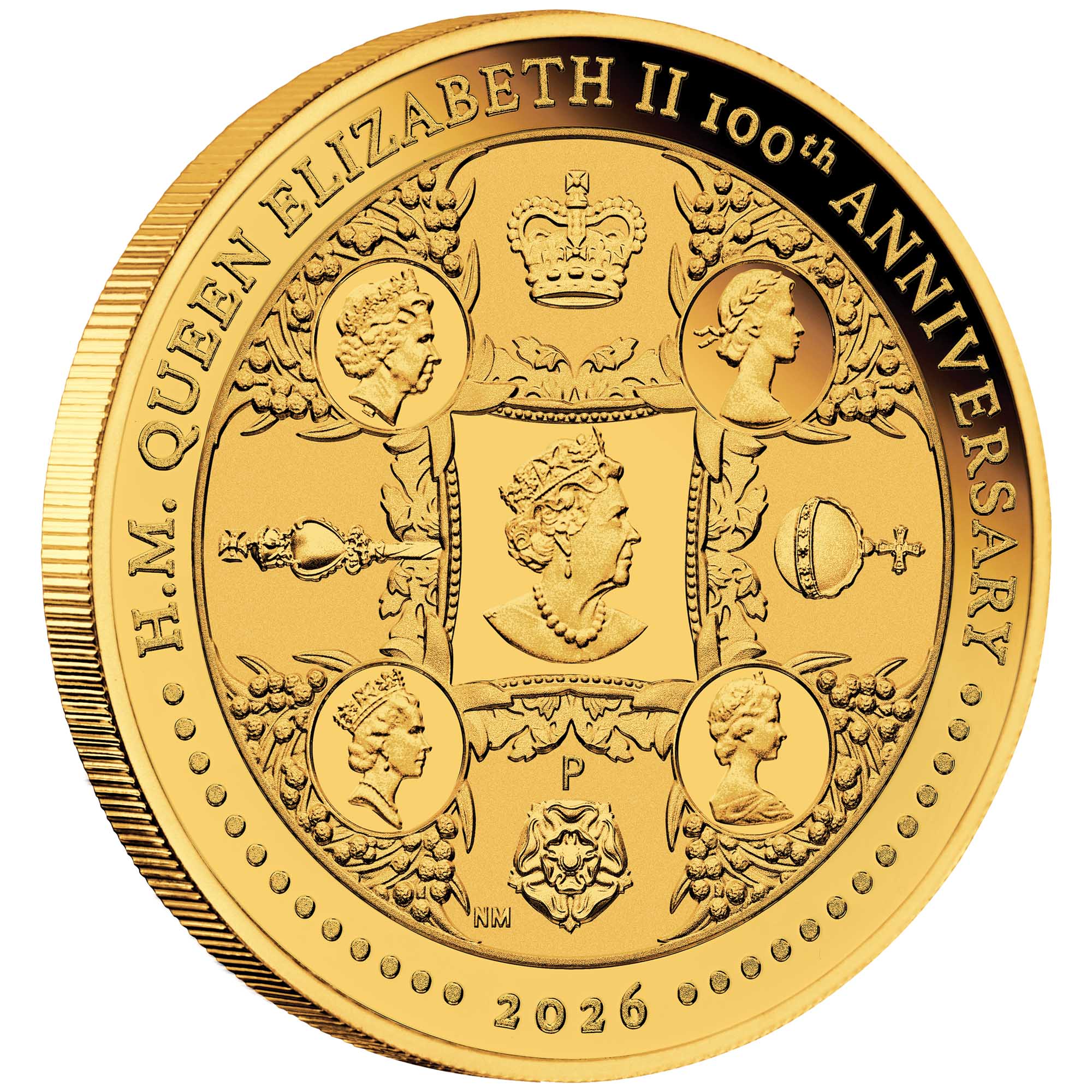 エリザベス2世生誕100周年記念 2026年 1/4オンス プルーフ金貨