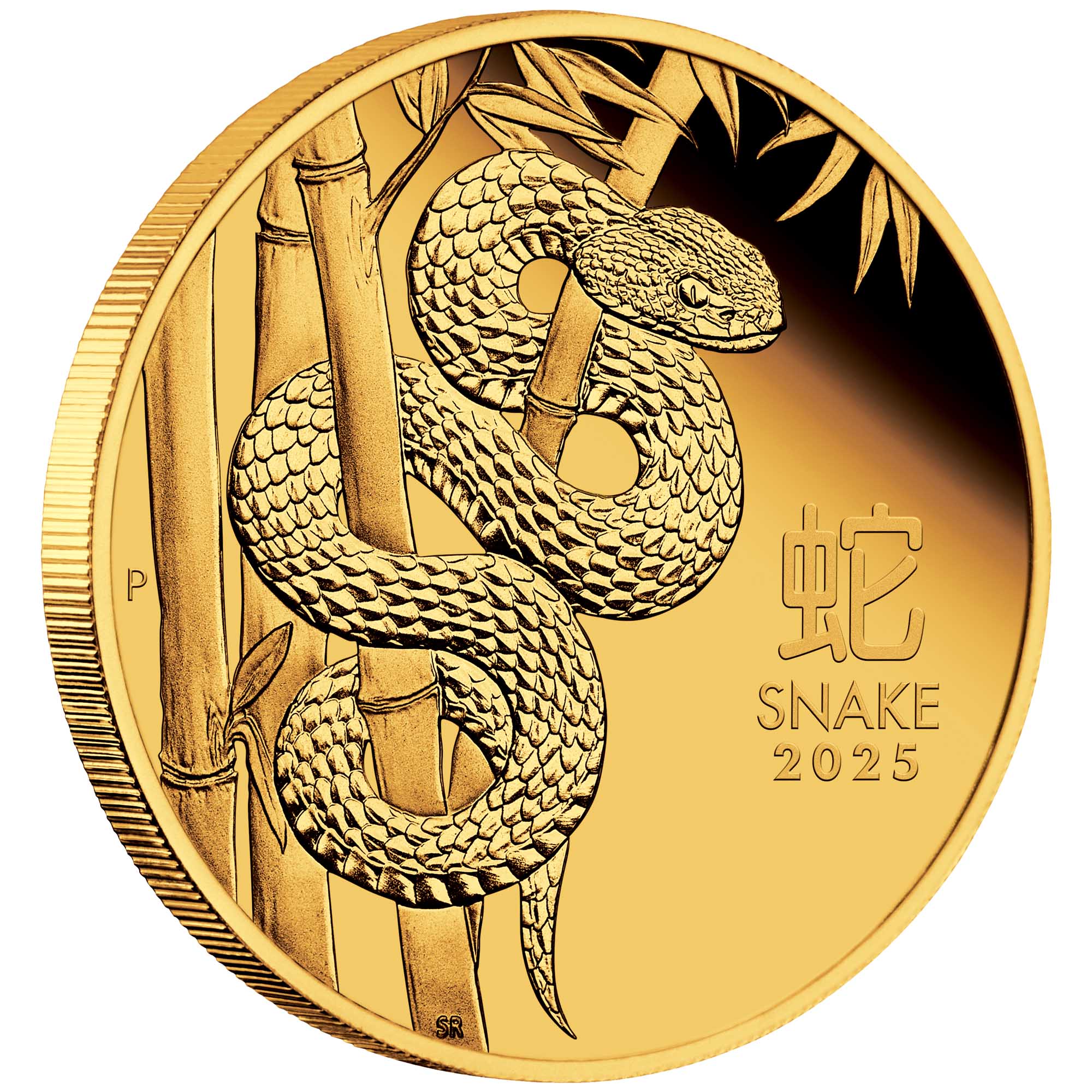 オーストラリア 干支第3次シリーズ 2025年 巳年 1オンス プルーフ金貨