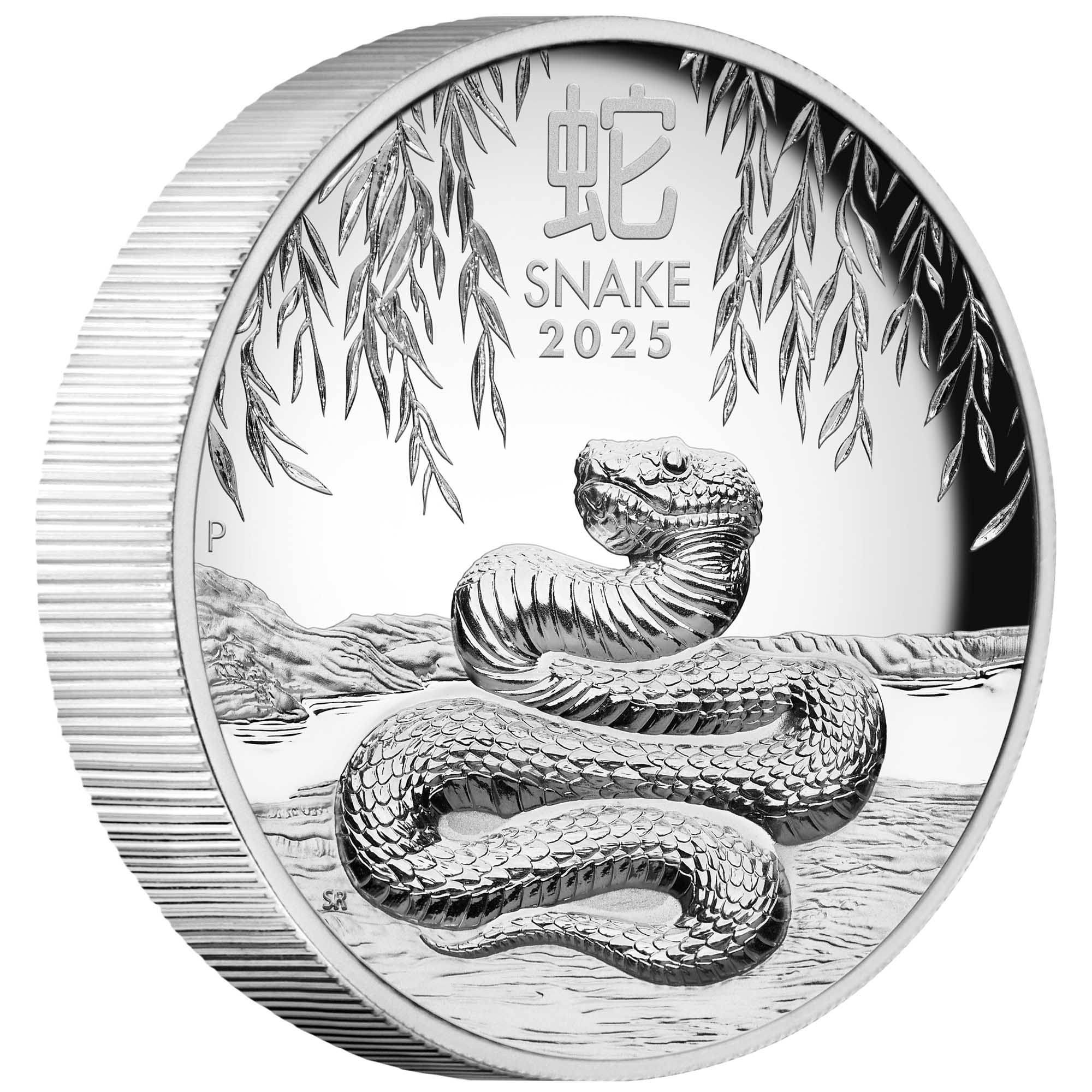 2025年 豪州干支シリーズ第3弾 巳年 1オンス銀貨 ハイレリーフ プルーフ