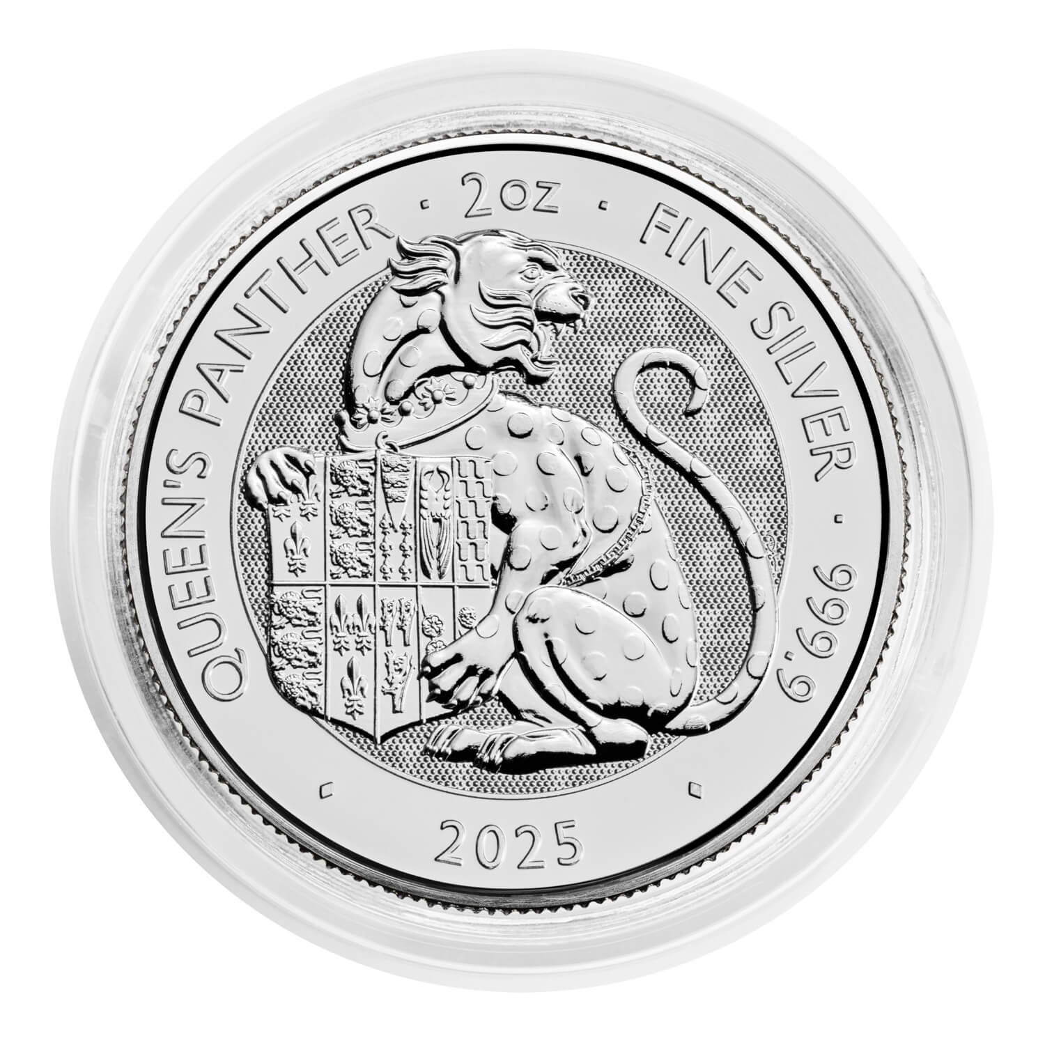 The Royal Tudor Beasts 2025 Queen's Panther 2oz Silver Bullion Coin