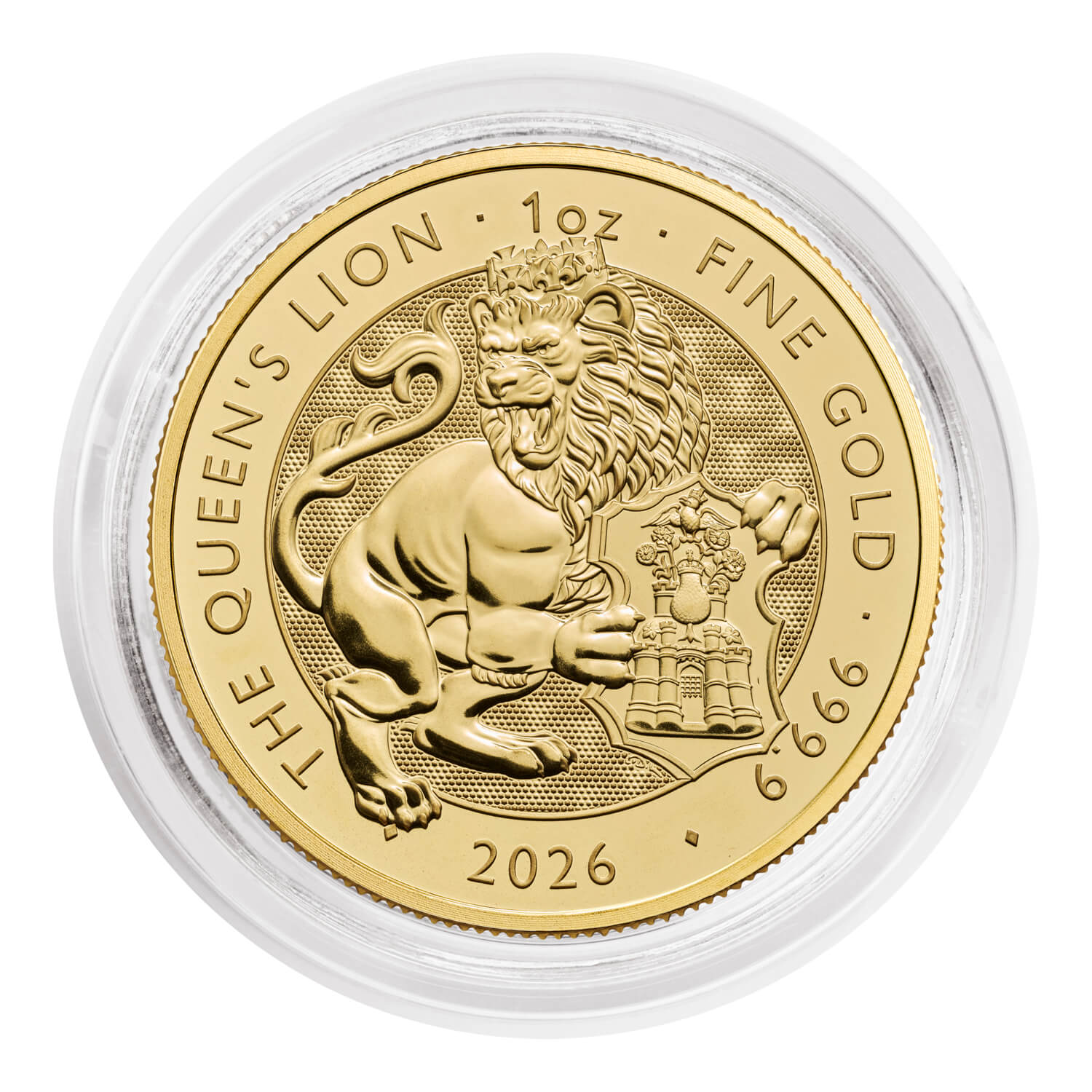 The Royal Tudor Beasts 2026 Queen’s Lion 1oz Gold Bullion Coin