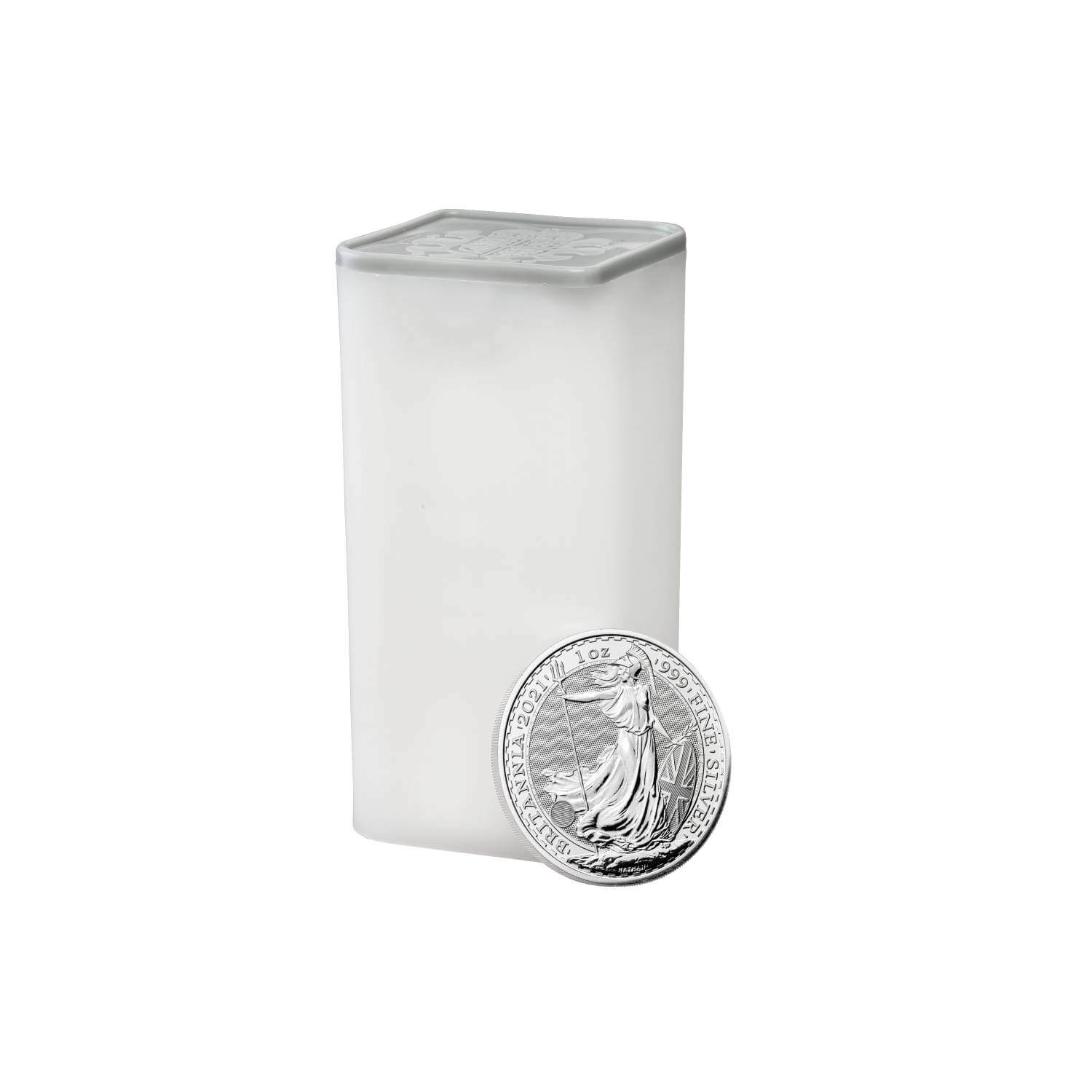 SH Britannia 2021 1 oz Silver Twenty Five Coin Tube