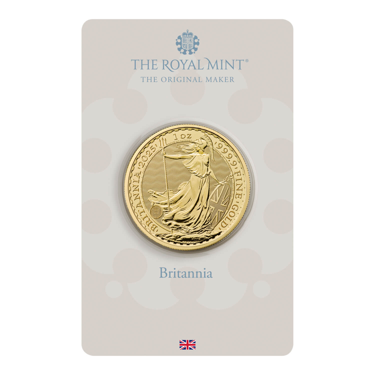 Britannia 2025 1oz Gold Bullion Coin in Blister