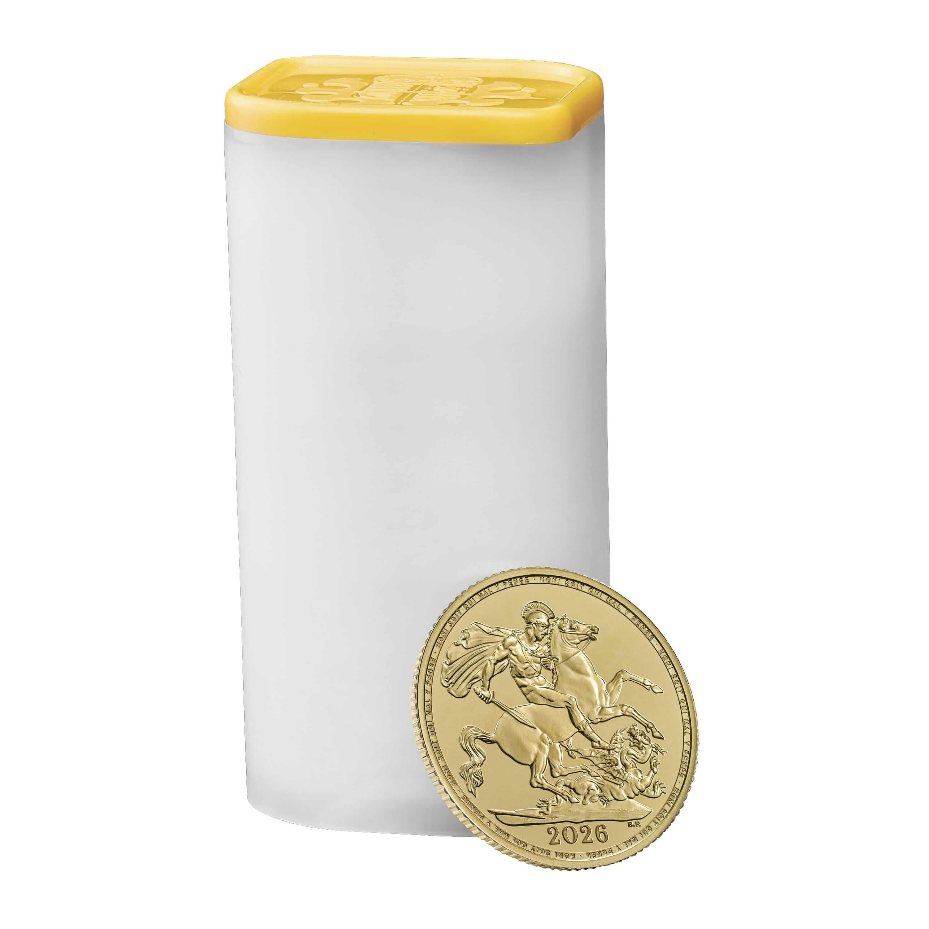 2026年 英国ソブリン金貨 10枚チューブセット