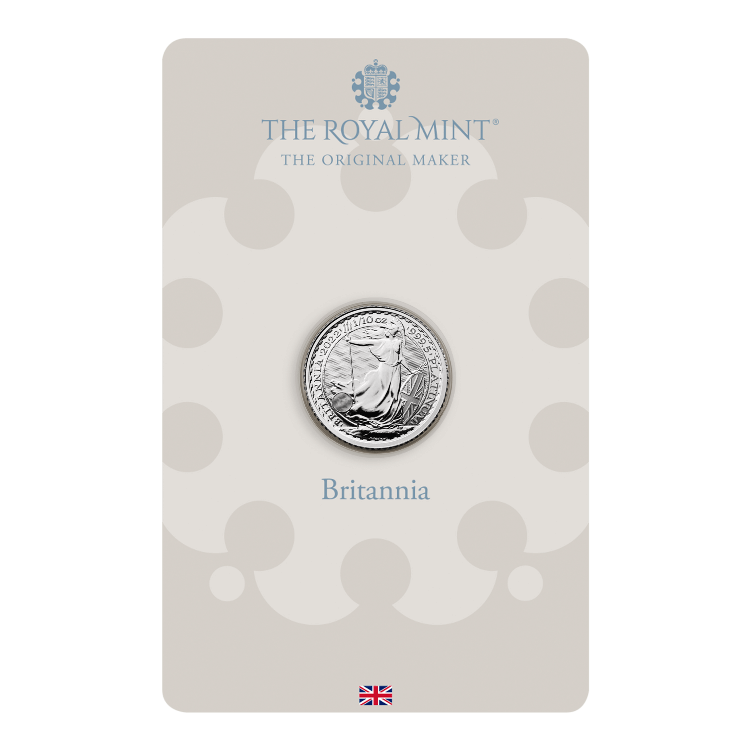 Britannia 2022 1/10 oz Platinum Bullion Coin in Blister