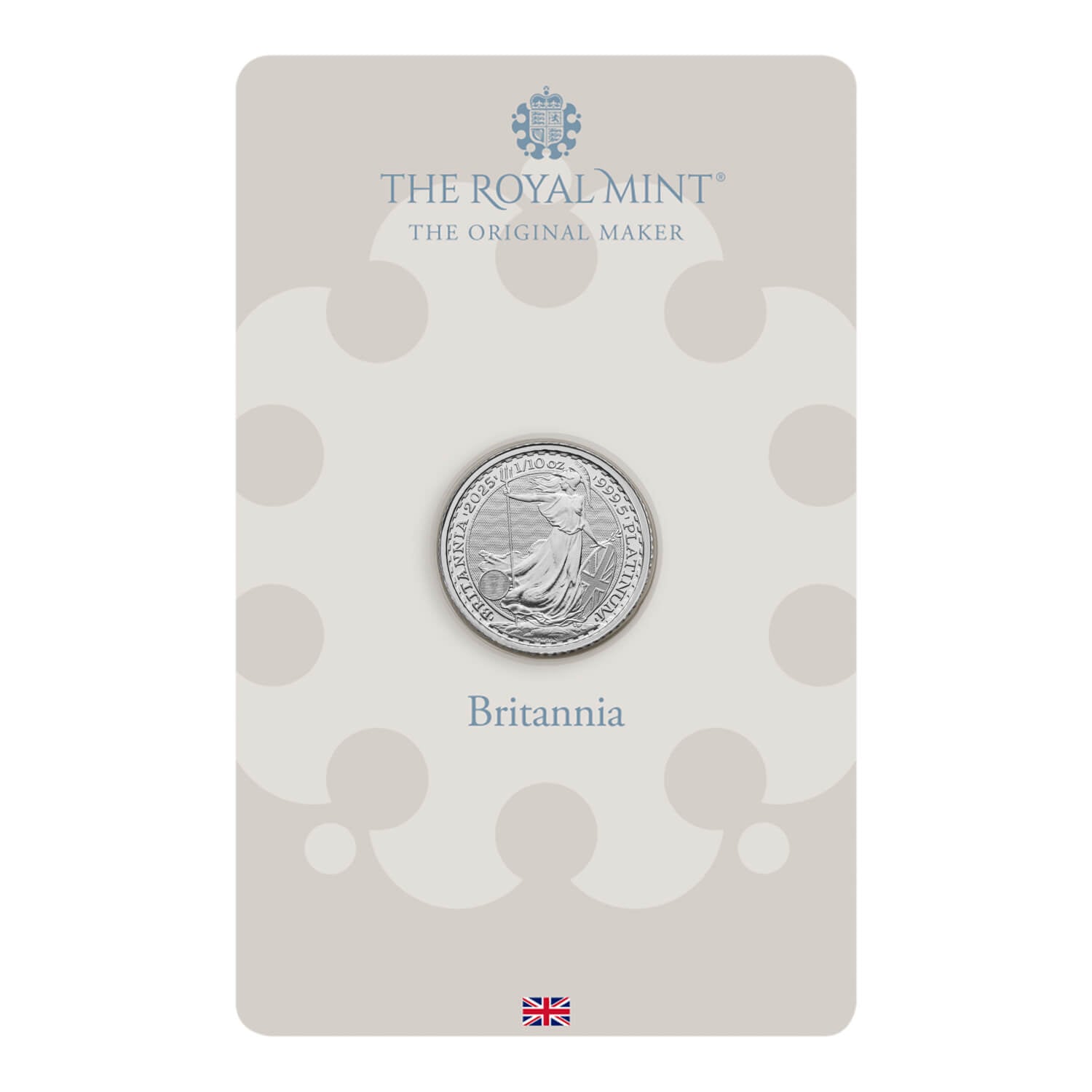 Britannia 2025 1/10 oz Platinum Bullion Coin in Blister