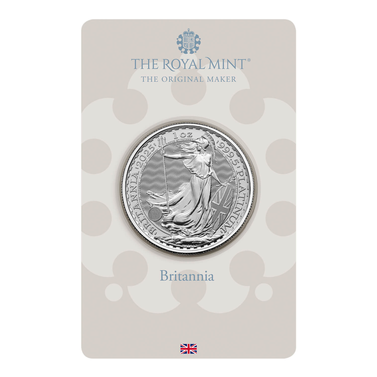Britannia 2025 1oz Platinum Bullion Coin in Blister