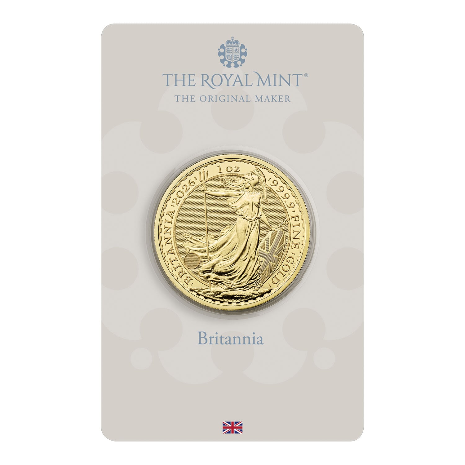 Britannia 2026 1oz Gold Bullion Coin in Blister