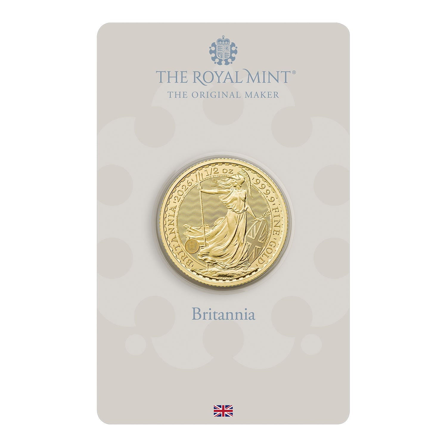 Britannia 2026 1/2oz Gold Bullion Coin in Blister