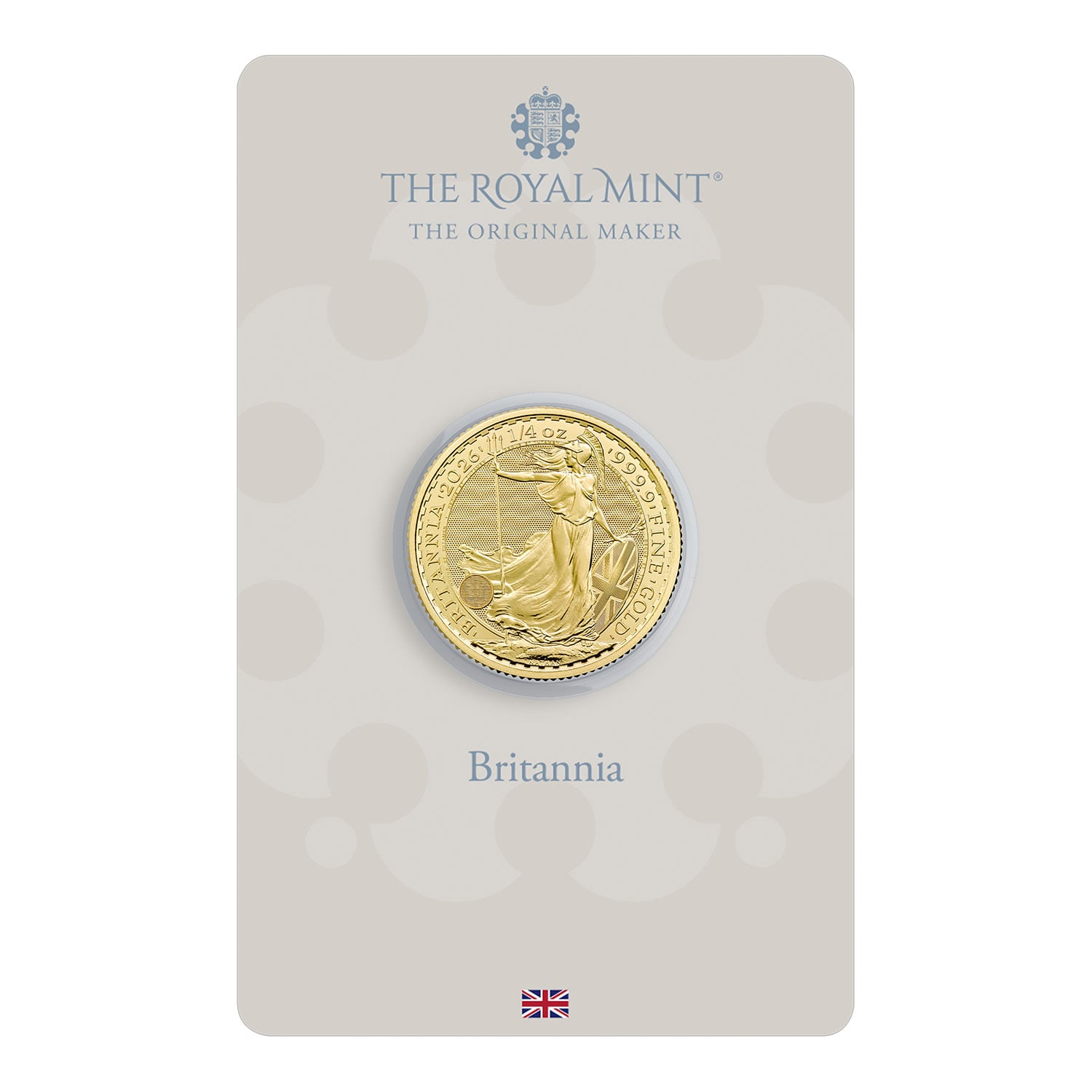 Britannia 2026 1/4oz Gold Bullion Coin in Blister