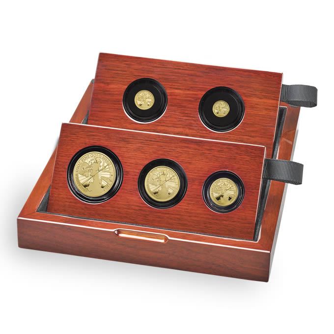 Britannia 2017 UK 5-Coin Gold Proof Set