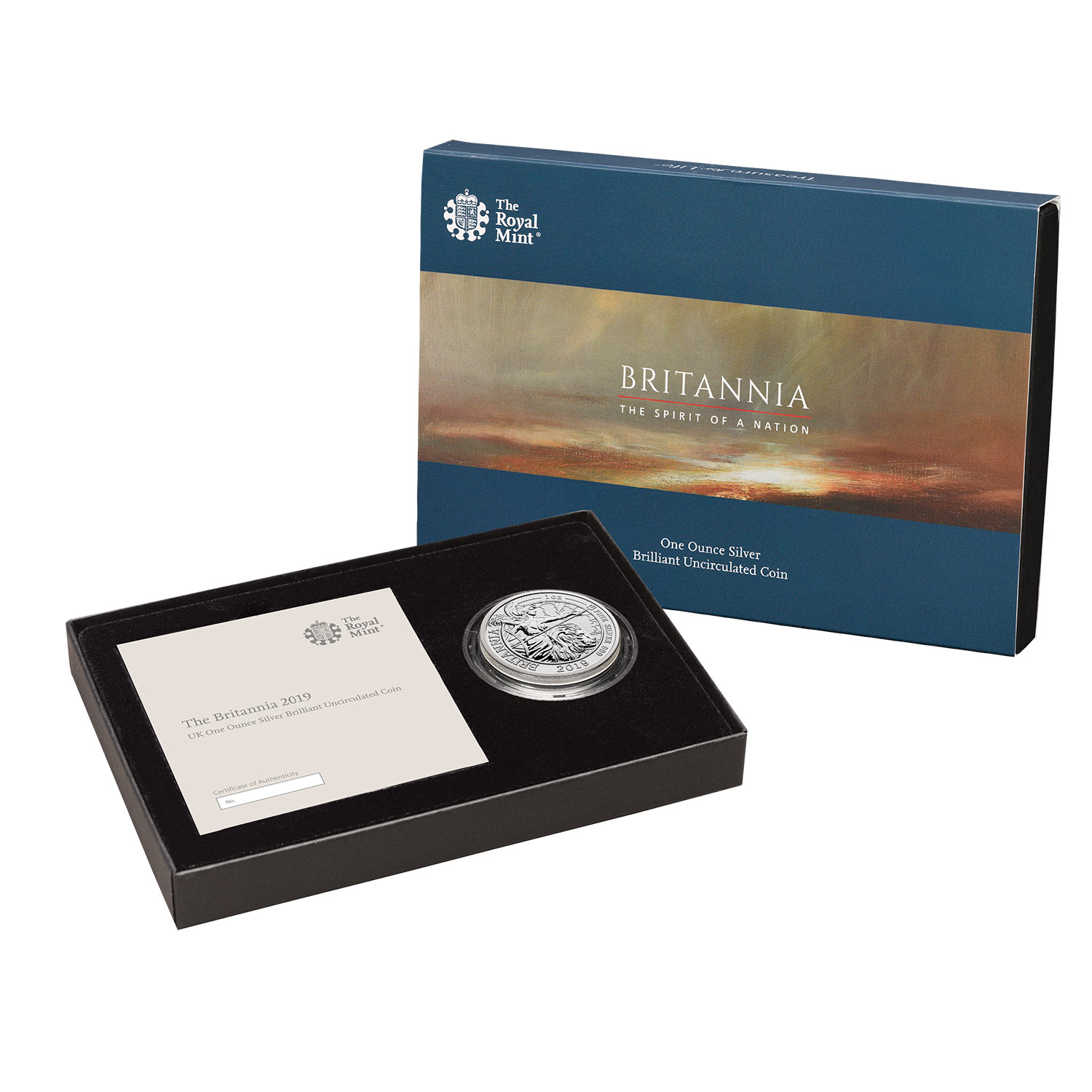 The Britannia 2019 UK One Ounce Silver Brilliant Uncirculated Coin