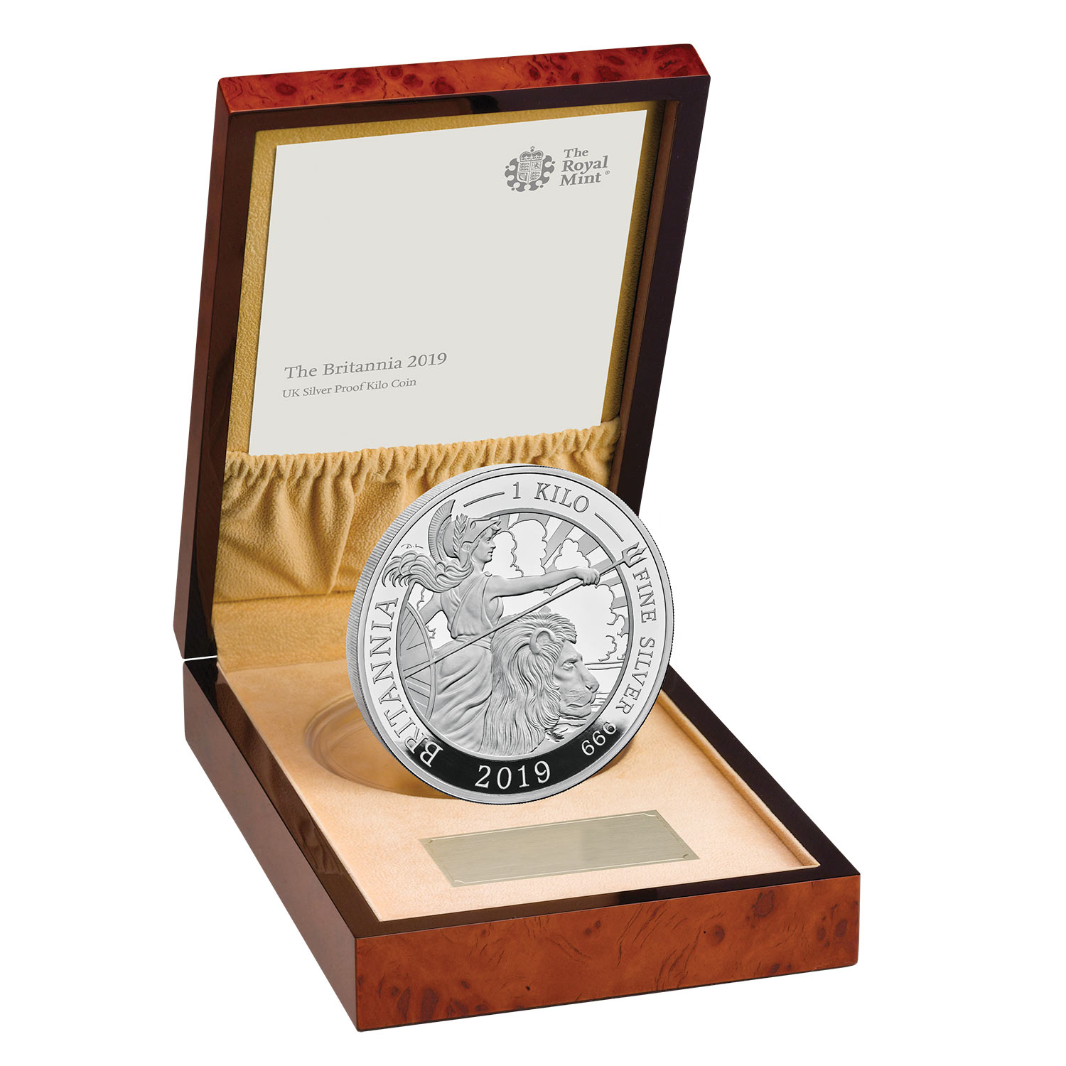 The Britannia 2019 UK Silver Proof Kilo Coin