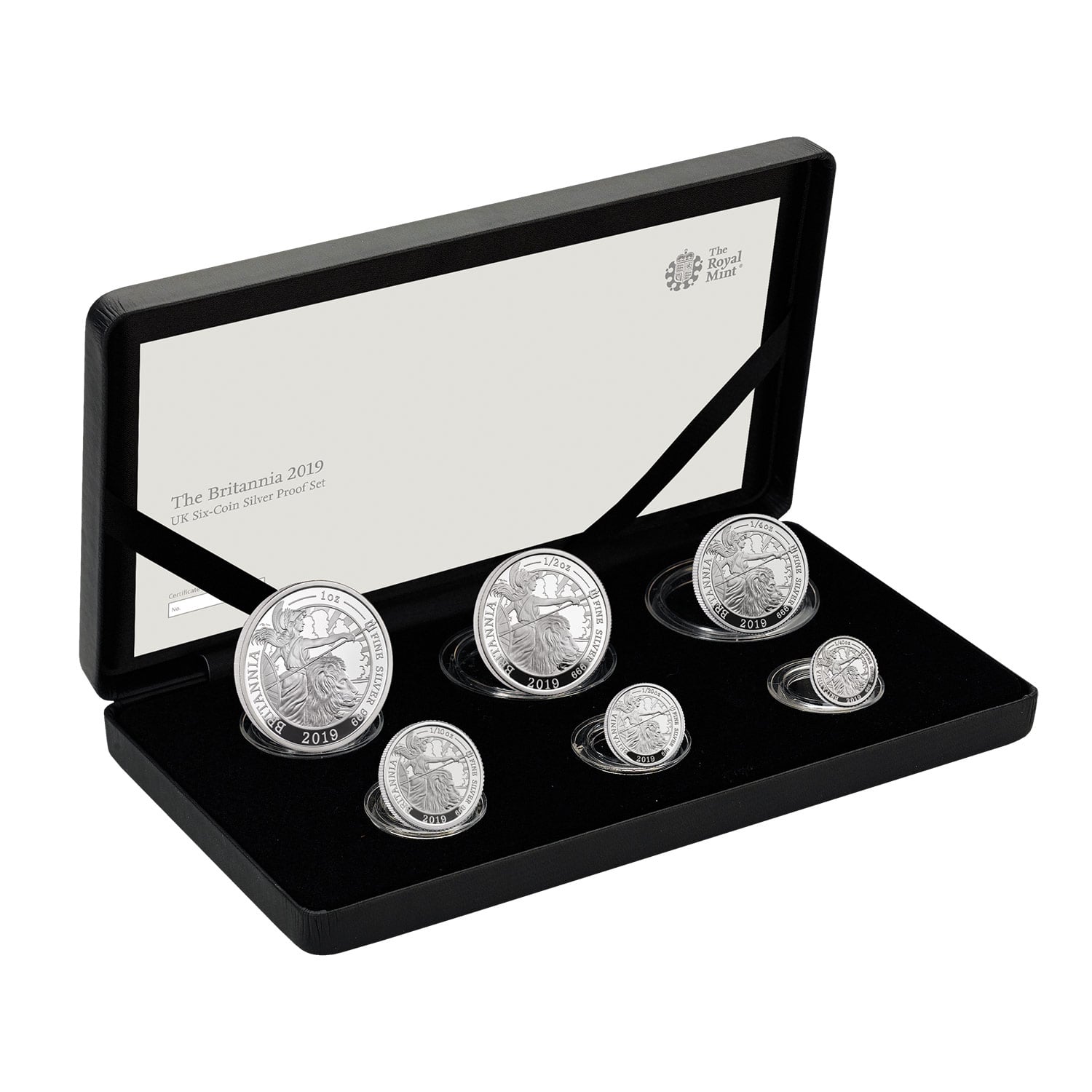 The Britannia 2019 UK Six-Coin Silver Proof Set