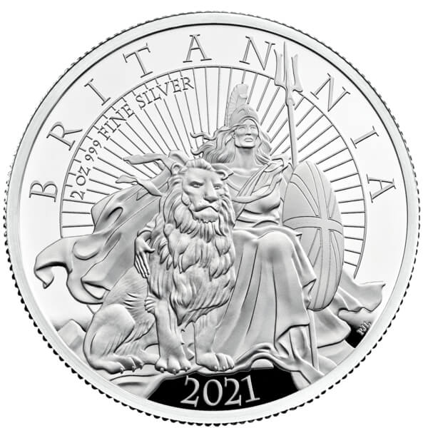 The Britannia 2021 Two-Ounce Silver Proof Coin 