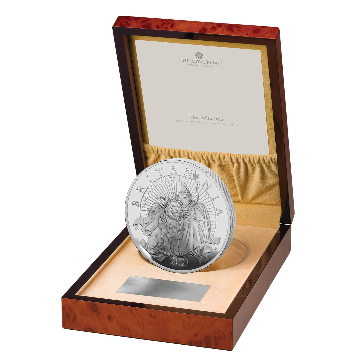 The Britannia 2021 UK Silver Proof 2 Kilo Coin