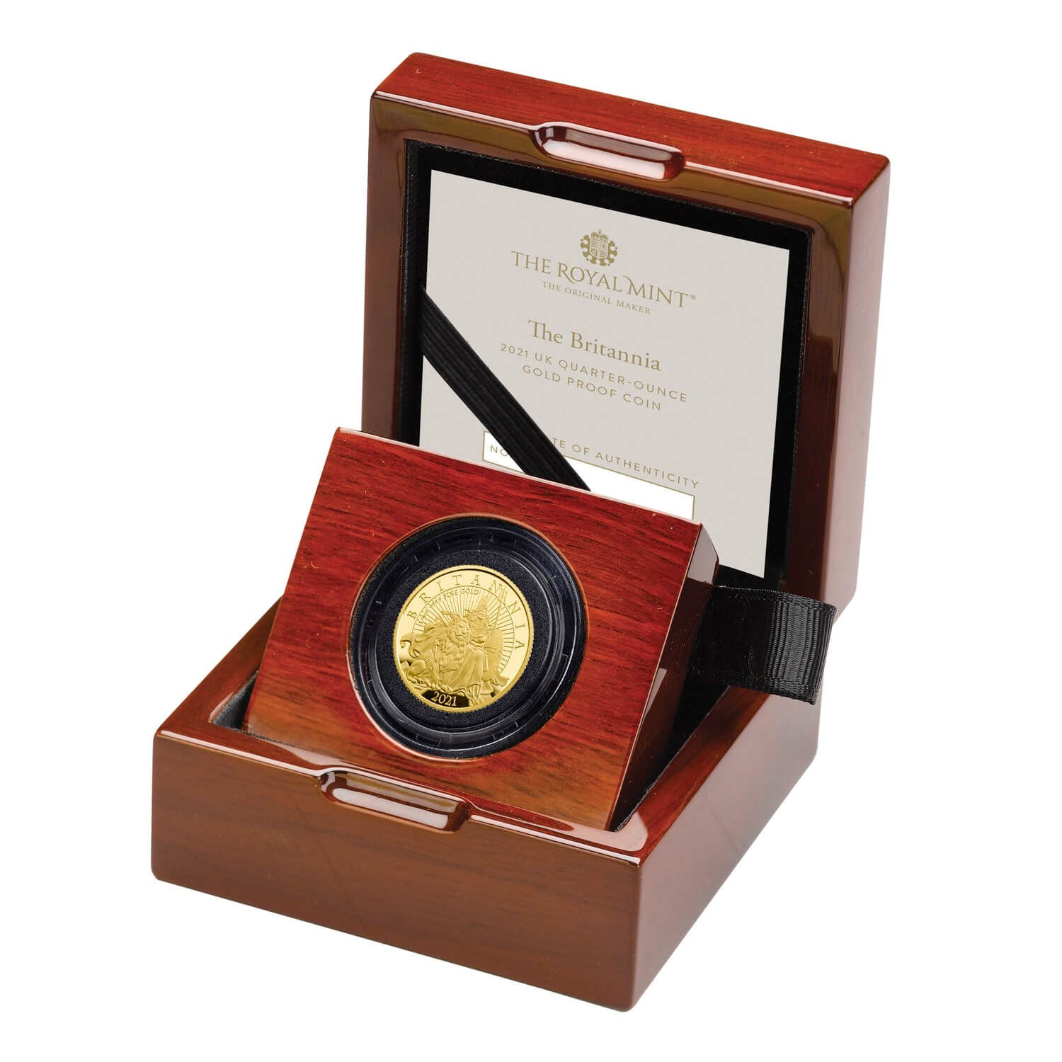 The Britannia 2021 UK Quarter-Ounce Gold Proof Coin