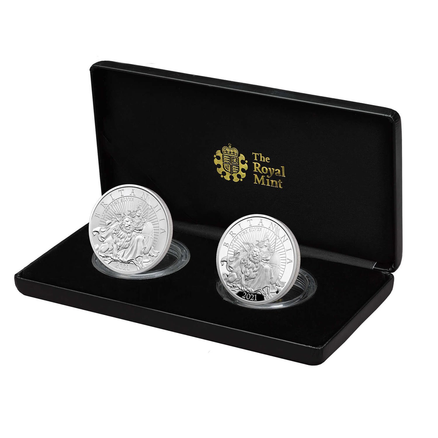 The Britannia 2021 UK Two-Coin Silver Proof Set