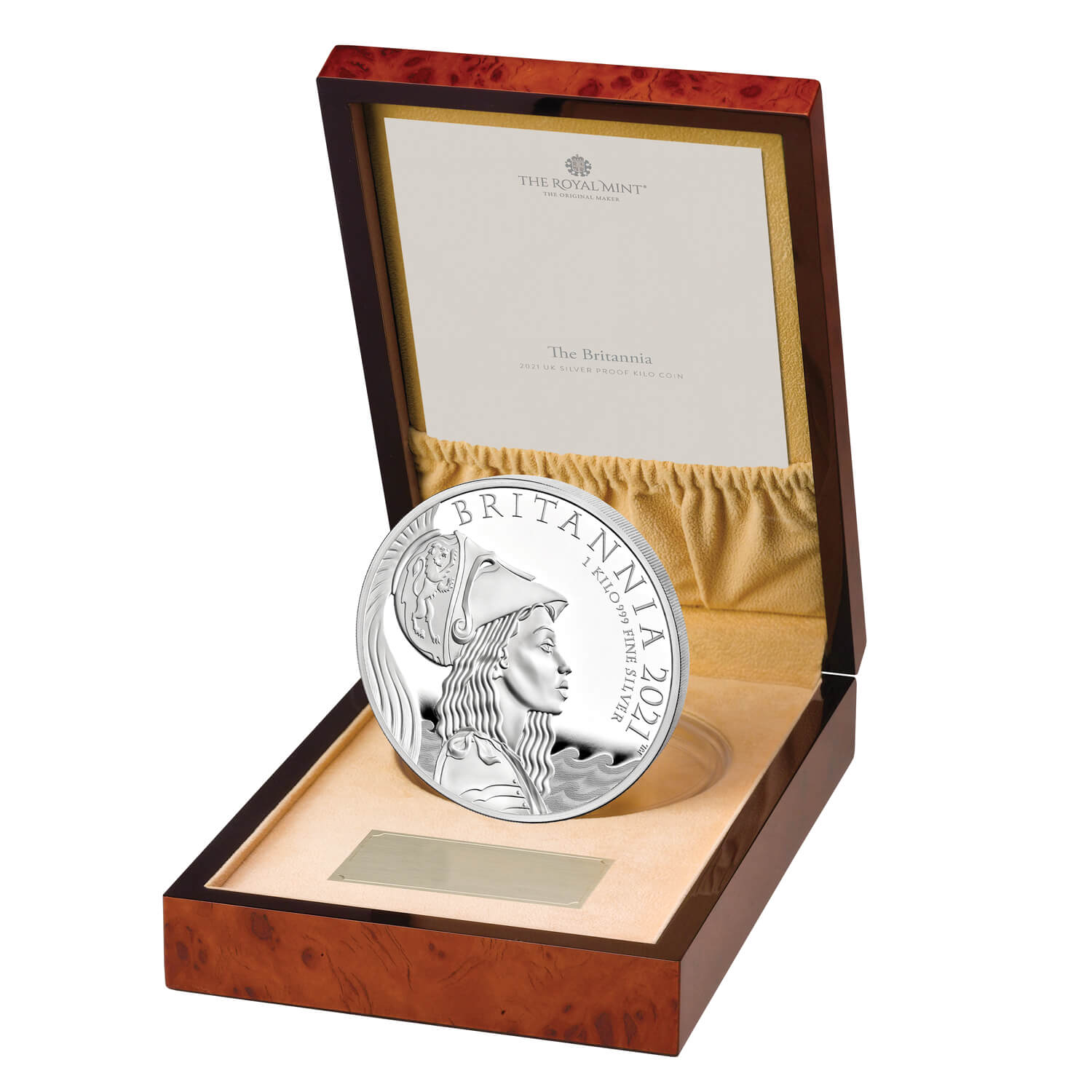 The Britannia 2021 UK Premium Exclusive  Silver Kilo Coin