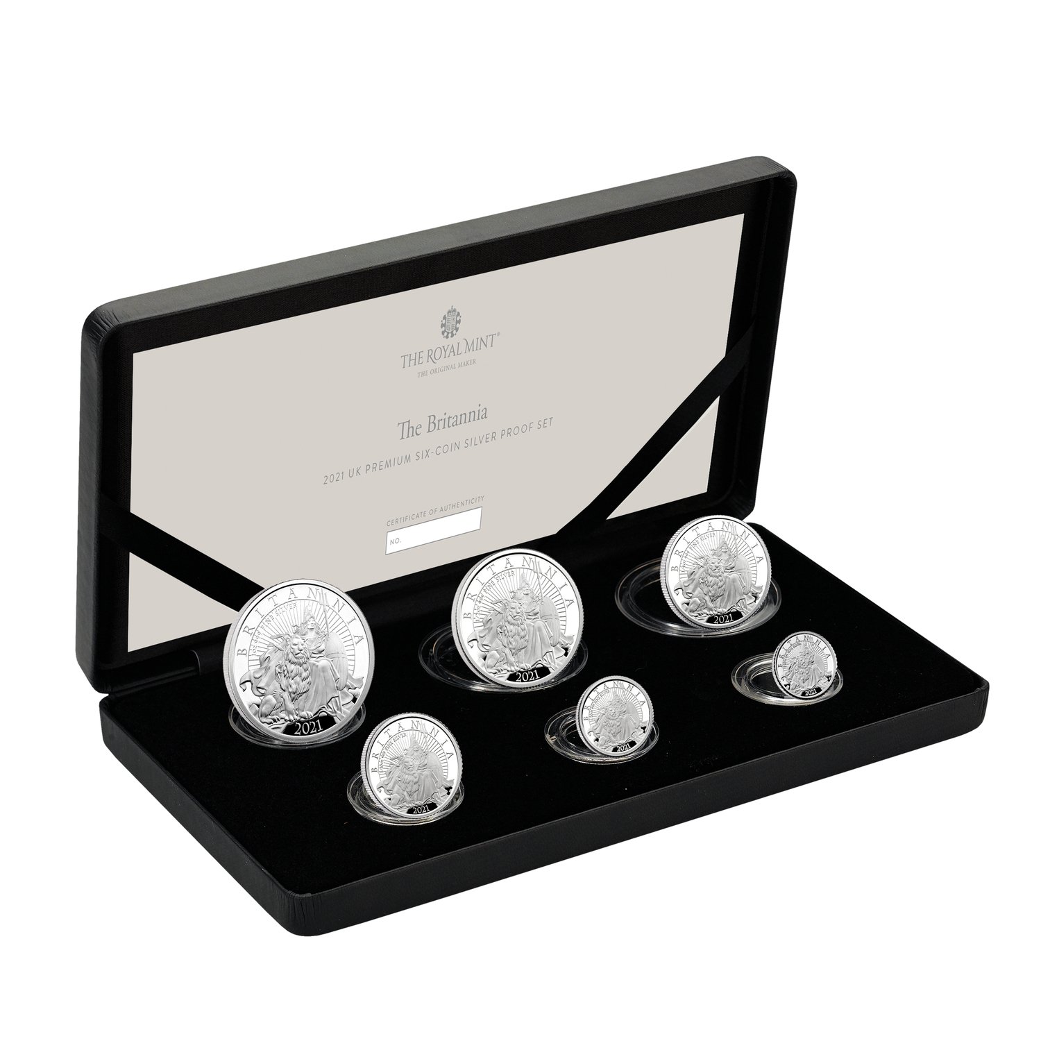 The Britannia 2021 UK Six-Coin Silver Proof Set