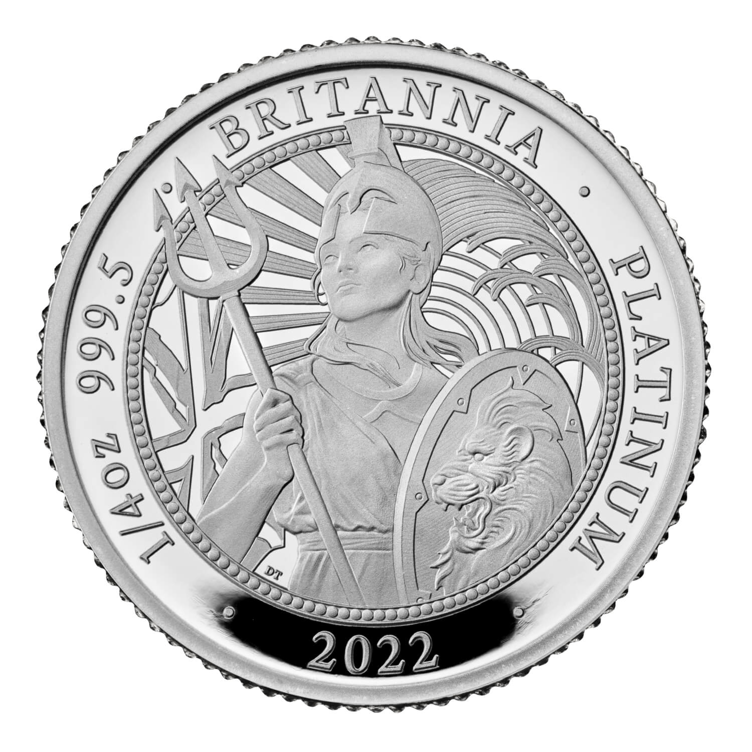The Britannia 2022 UK 1/4oz Platinum Proof Coin