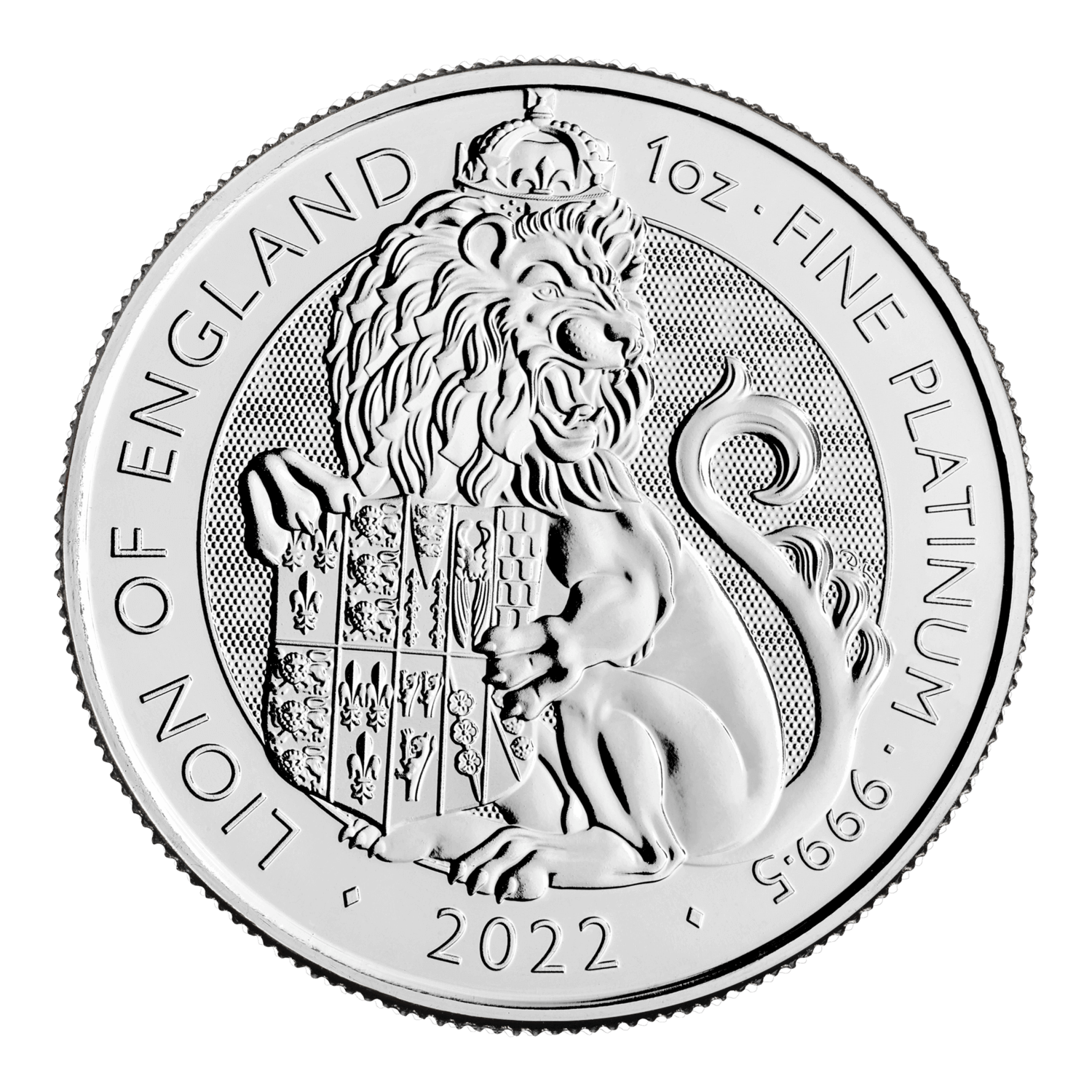 The Royal Tudor Beasts 2022 Lion of England 1oz Platinum Bullion Coin