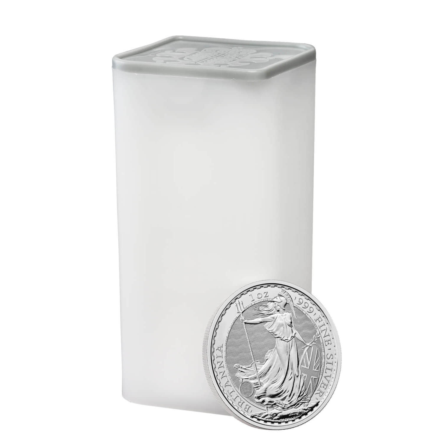 Best Value Britannia 1oz Silver Bullion Twenty-Five Coin Tube